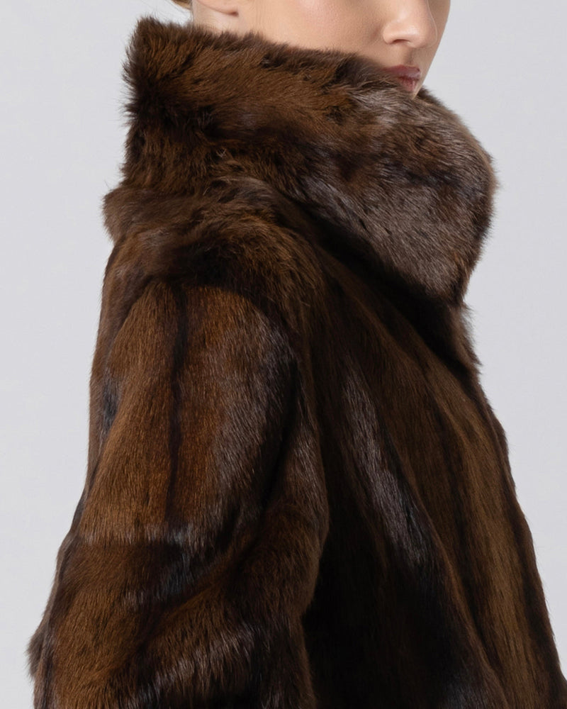 ROANNY: Timeless Rabbit Fur Coat for Modern Luxury | Kerimé Ataker