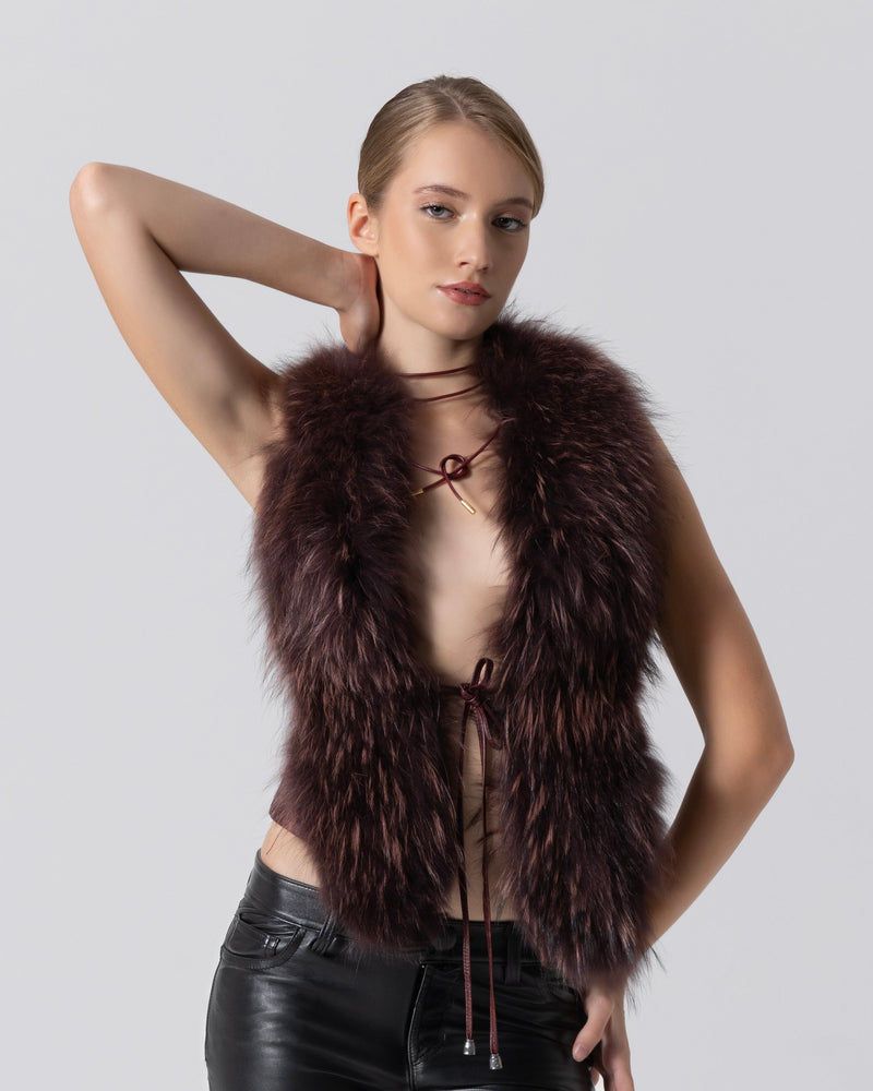 Kerimé Ataker luxury leather fashion editorial campaign