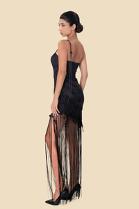 Lace Fringe Dress by Kerime Ataker – detail 4
