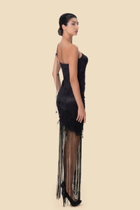Lace Fringe Dress by Kerime Ataker – detail 5