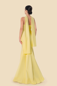 3D Flower Strapless Gown by Kerime Ataker – detail 4