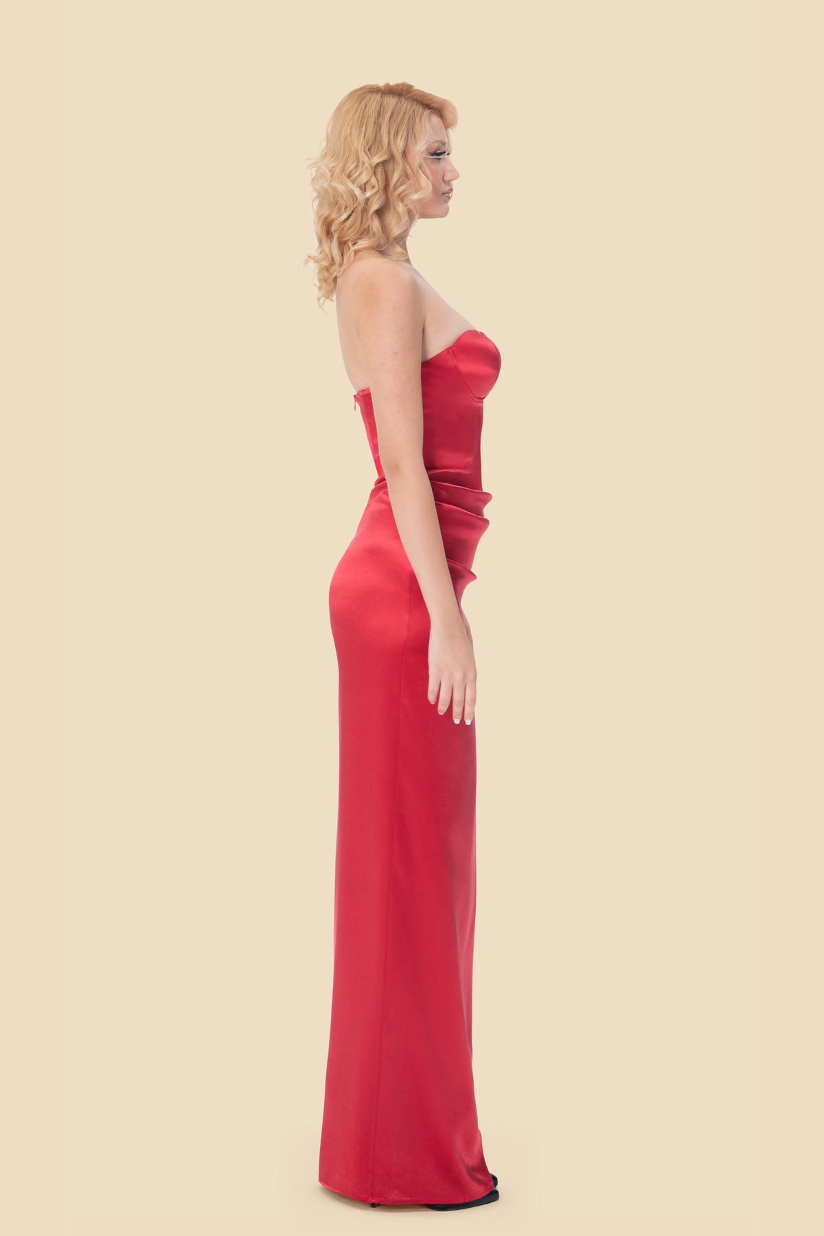 Red Silk Gown