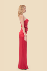 Red Silk Gown