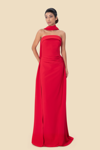 Strapless Column Gown by Kerime Ataker