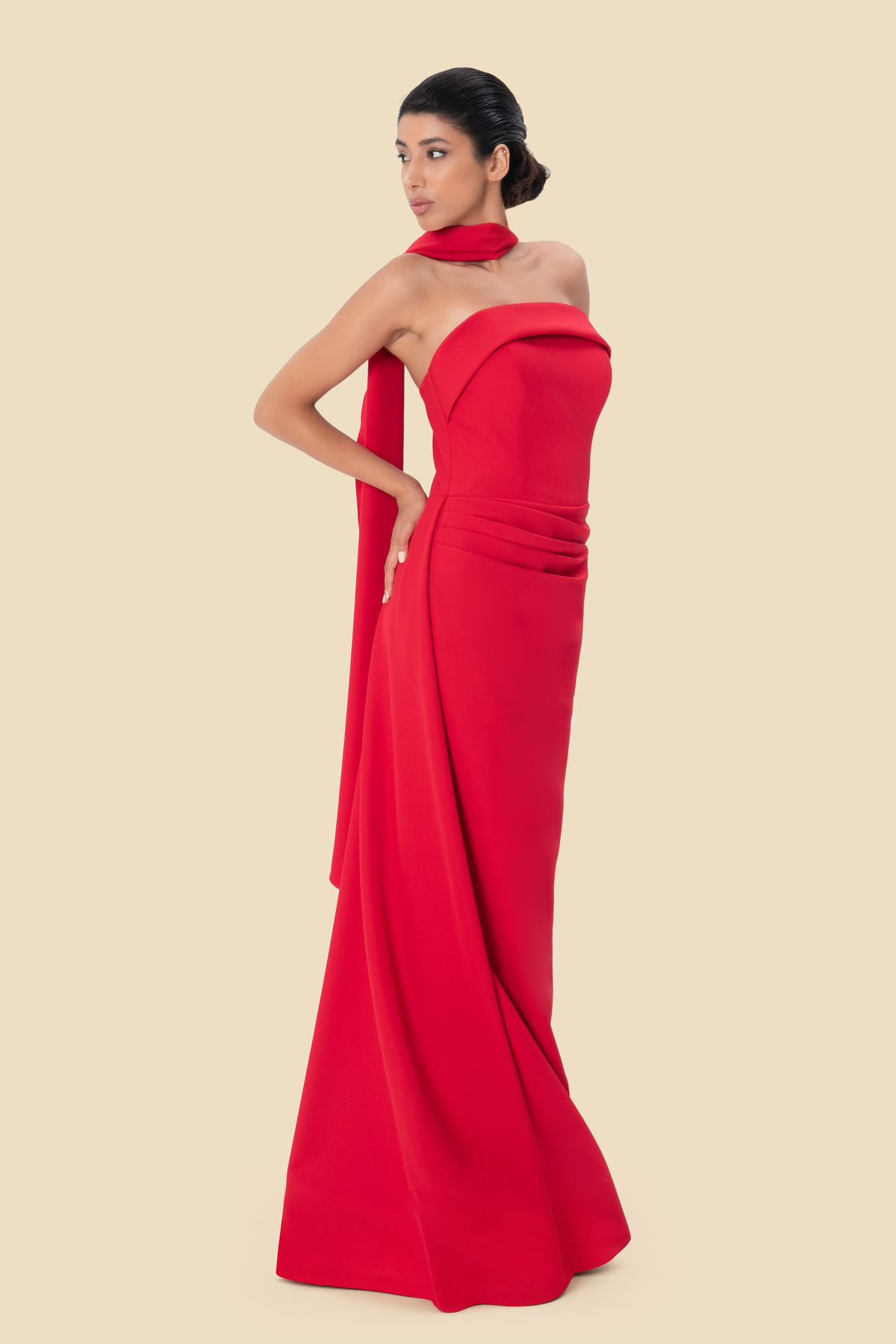 Strapless Column Gown by Kerime Ataker – detail 5