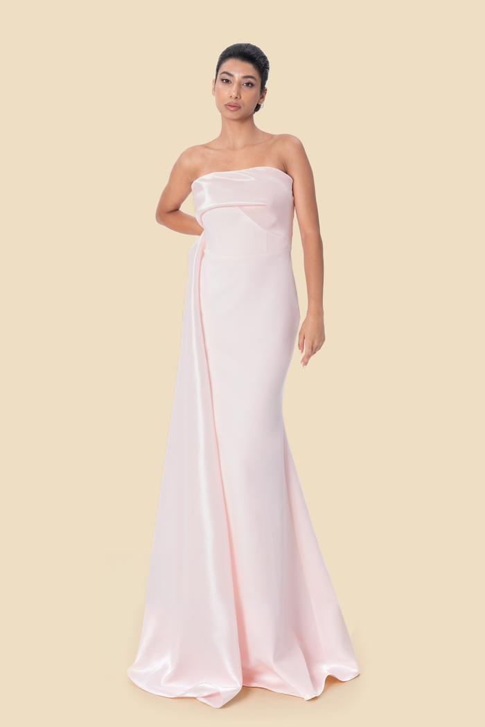 Draped Mermaid Gown by Kerime Ataker