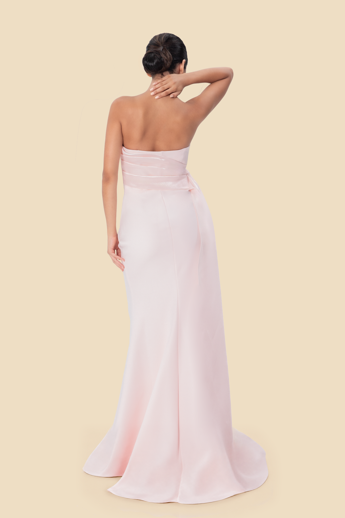 Draped Mermaid Gown by Kerime Ataker – detail 5