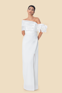 Floral Column Gown by Kerime Ataker