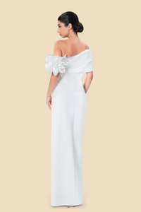 Floral Column Gown by Kerime Ataker – detail 8