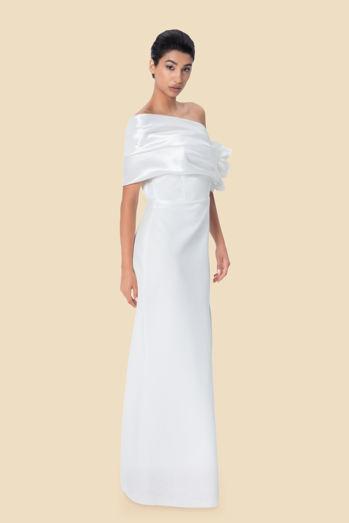Floral Column Gown by Kerime Ataker – detail 9