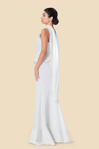White strapless pearl and crystal mermaid gown by Kerime Ataker, product image 4