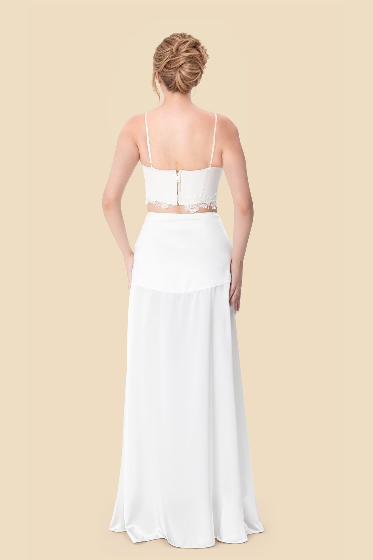 Lace Silk Skirt by Kerime Ataker – detail 7