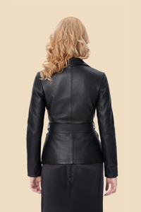 Black Leather Blazer