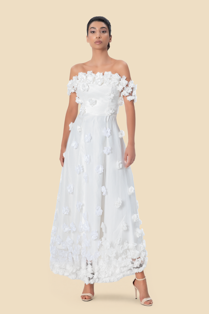3D Floral Dress by Kerime Ataker