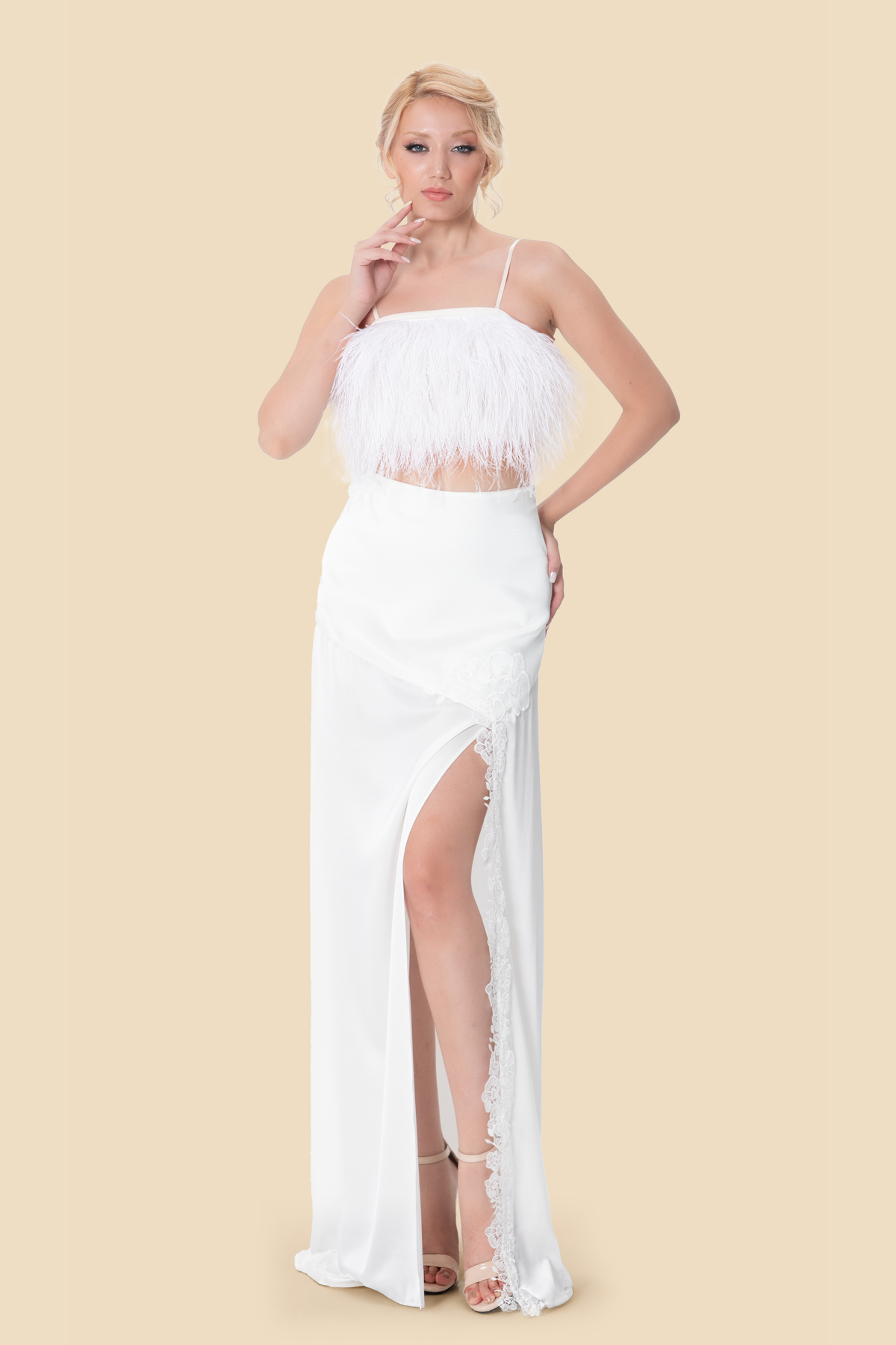 Lace Crop Top by Kerime Ataker – detail 5