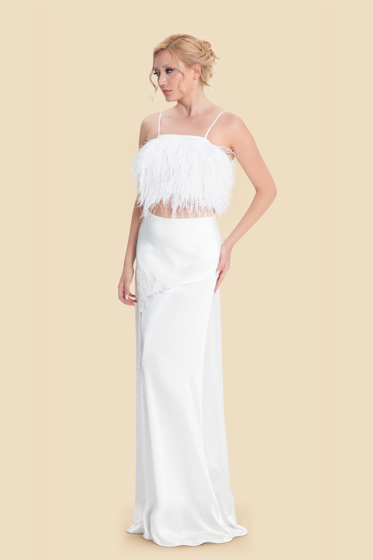 Lace Crop Top by Kerime Ataker – detail 6