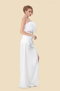 Lace Silk Skirt by Kerime Ataker – detail 4