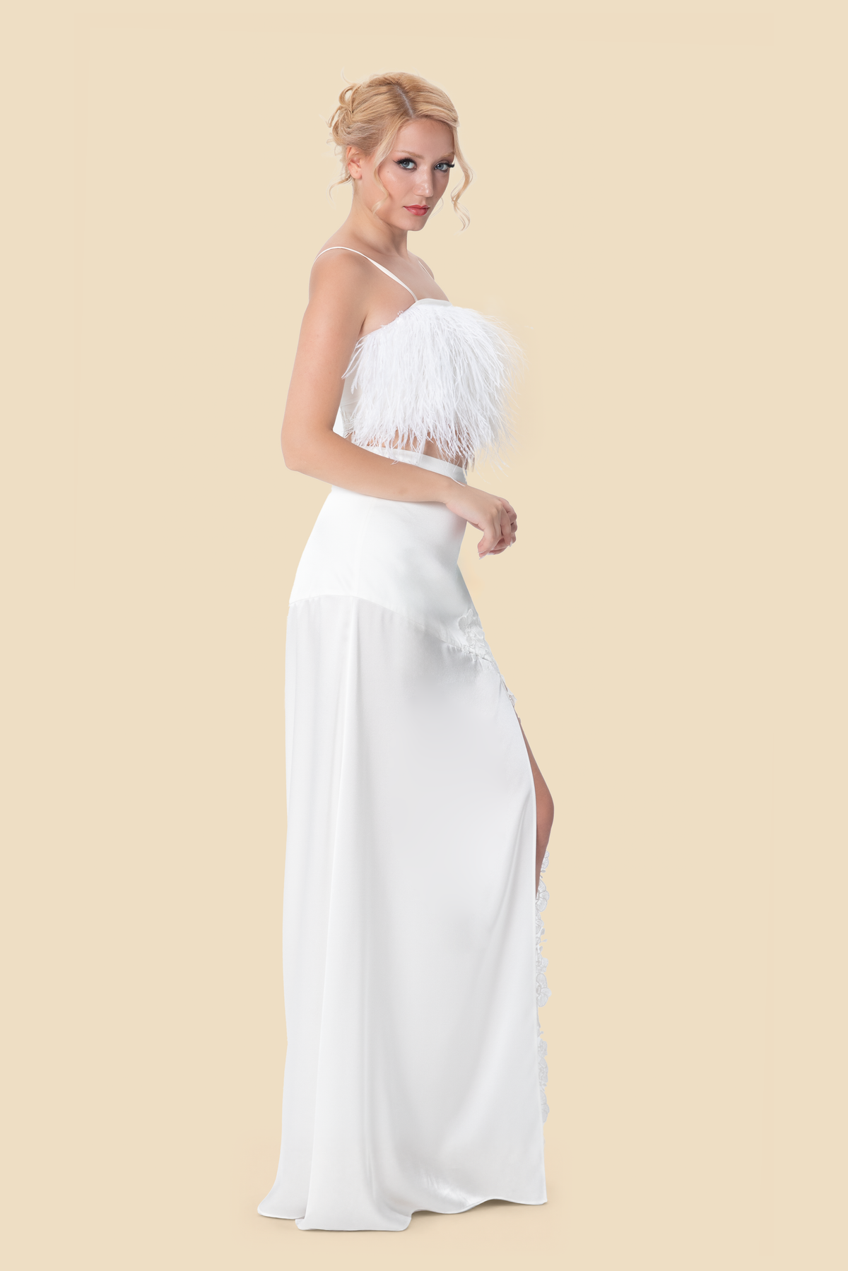 Lace Crop Top by Kerime Ataker – detail 10