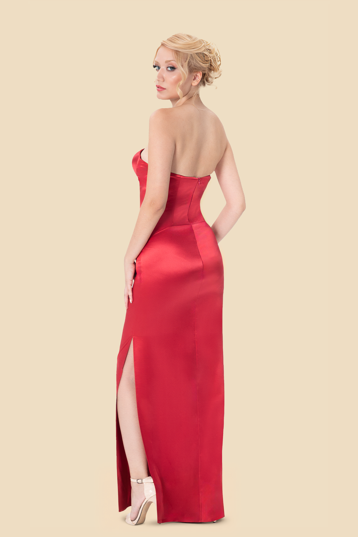 Red Silk Gown