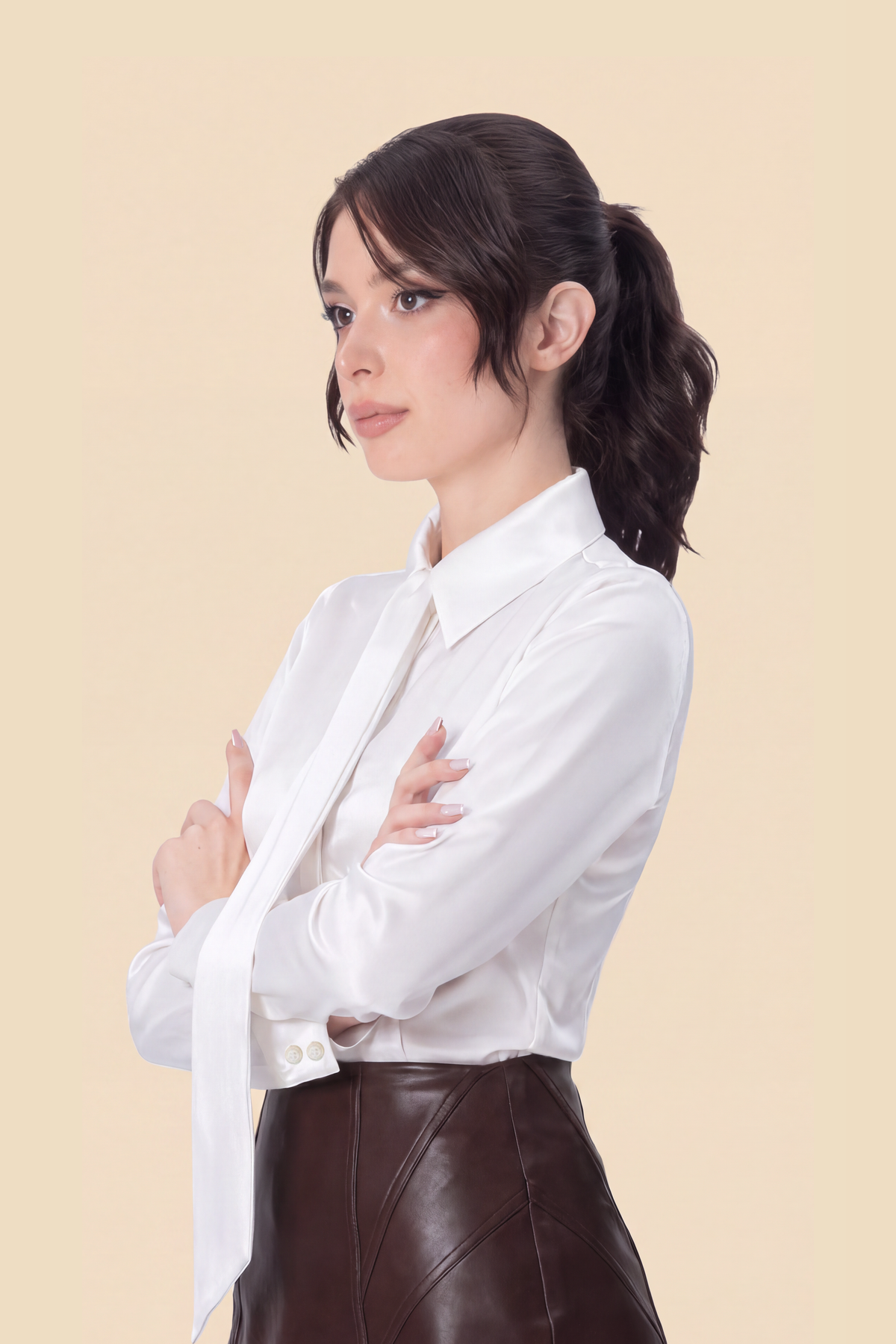 Silk Blouse by Kerime Ataker – detail 6