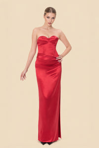 Draped Silk Gown by Kerime Ataker