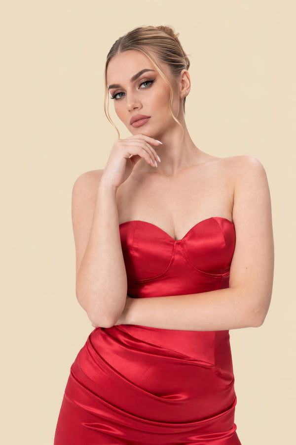 Draped Silk Gown by Kerime Ataker – detail 2