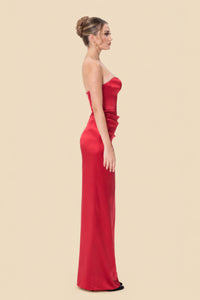 Draped Silk Gown by Kerime Ataker – detail 3
