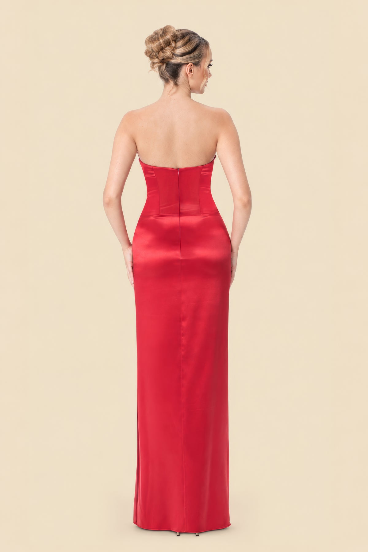 Draped Silk Gown by Kerime Ataker – detail 6