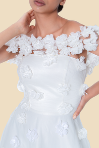 3D Floral Dress by Kerime Ataker – detail 3