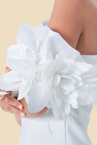 Floral Column Gown by Kerime Ataker – detail 3