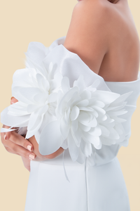 Floral Column Gown by Kerime Ataker – detail 2