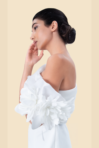 Floral Column Gown by Kerime Ataker – detail 6