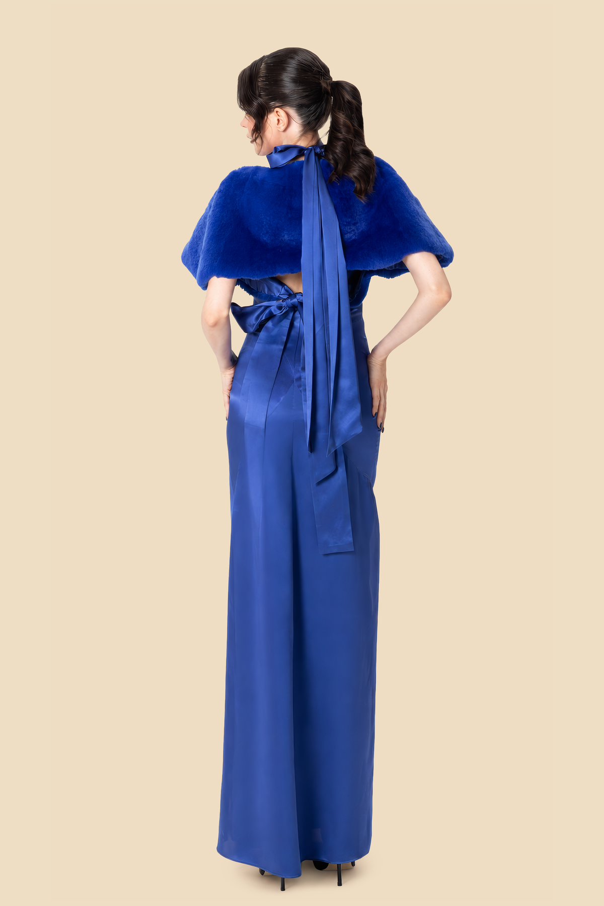 Silk Halter Gown by Kerime Ataker – detail 3
