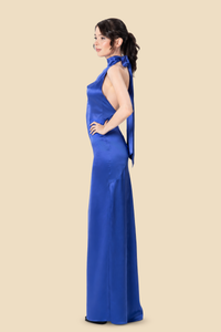 Silk Halter Gown by Kerime Ataker – detail 5