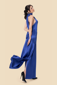 Silk Halter Gown by Kerime Ataker