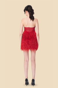 Feather Mini Dress by Kerime Ataker – detail 4