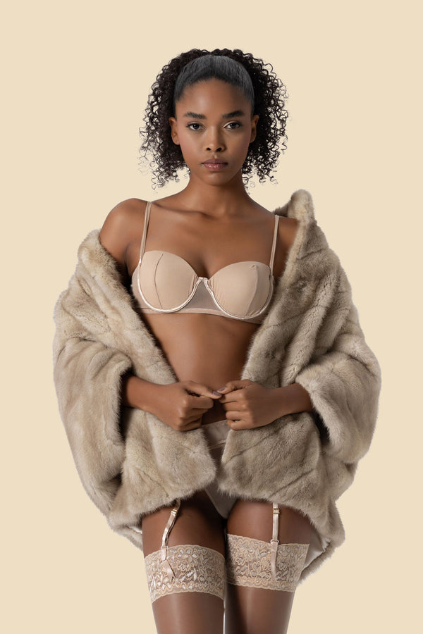 ANGELIKA mink fur cape jacket by Kerime Ataker