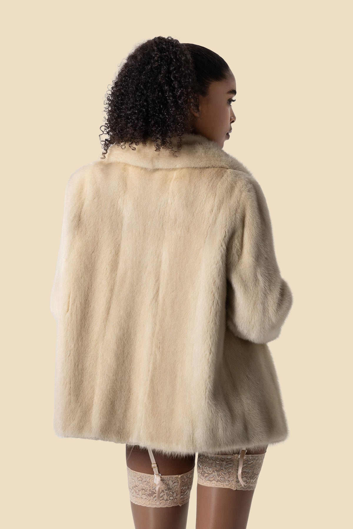 DIANA oversized mink fur jacket by Kerime Ataker