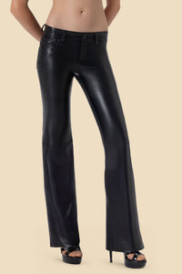 BIANKA women's straight-leg leather pants by Kerime Ataker